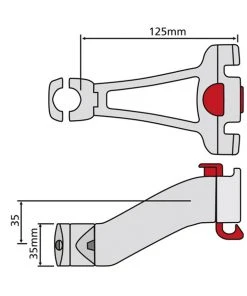 Bon marché ✨ KlickFix Adaptateur cintre pour potence, noir ✔️ 7 Bon marché ✨ KlickFix Adaptateur cintre pour potence, noir ✔️ -Accessoires Vélo Soldes KlickFix Lenkeradapter Vorbau Main 2