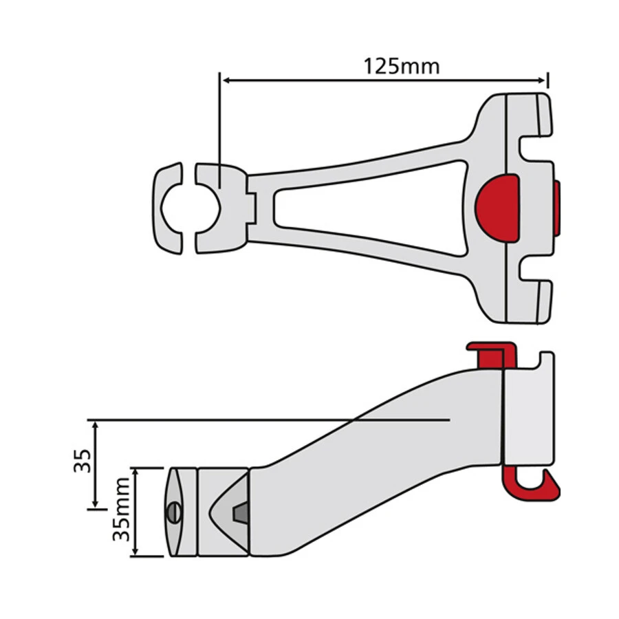 Bon marché ✨ KlickFix Adaptateur cintre pour potence, noir ✔️ 3 Bon marché ✨ KlickFix Adaptateur cintre pour potence, noir ✔️ – Image 3