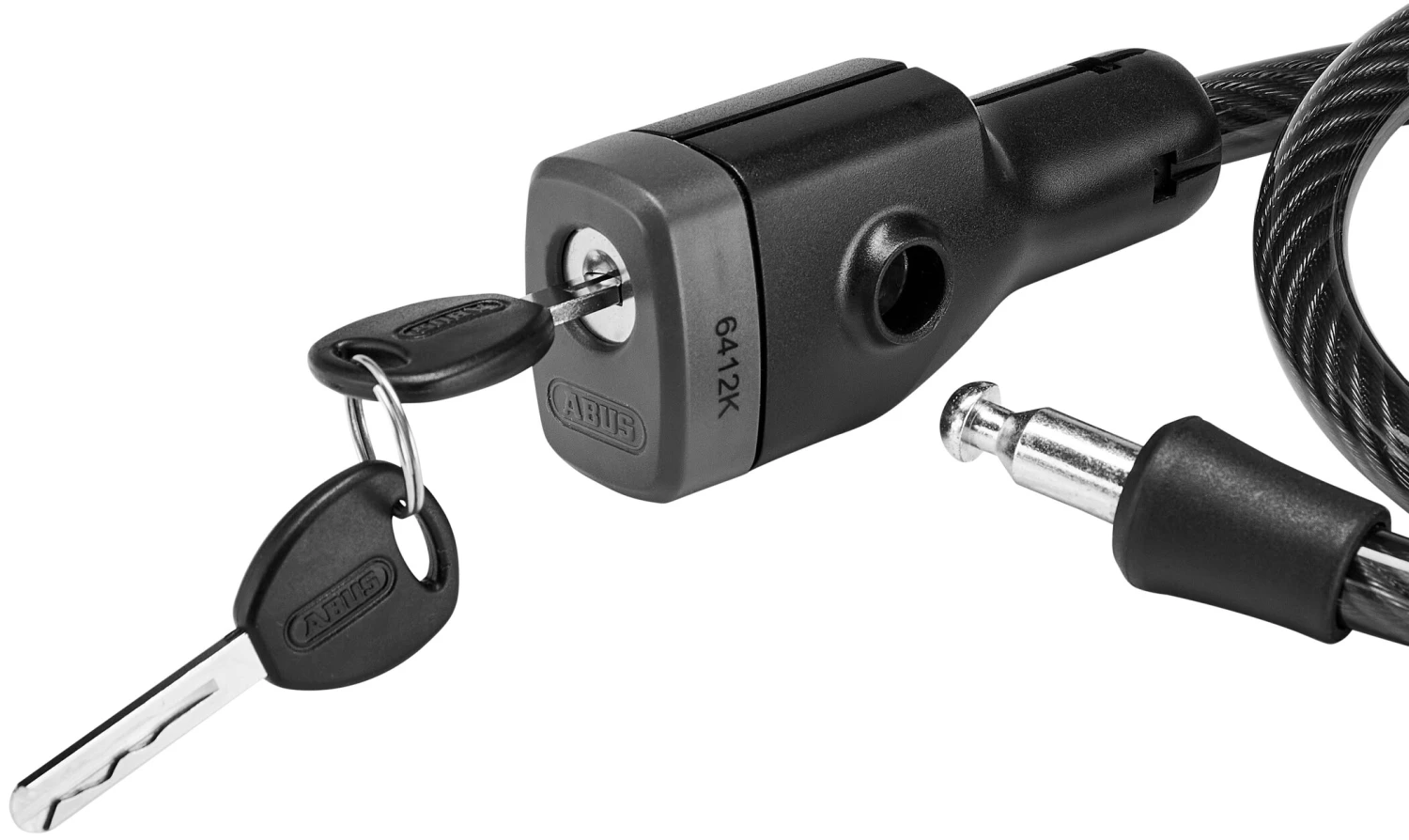 Remise ⌛ ABUS 6412K SR Câble antivol, noir ✨ 2 Remise ⌛ ABUS 6412K SR Câble antivol, noir ✨ – Image 2