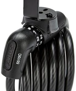 Remise ✔️ ABUS Numero 5510C/180 SCLL Antivol à câble spiralé, noir ❤️ -Accessoires Vélo Soldes abus numero 5510c 180 scll coil cable lock black 4