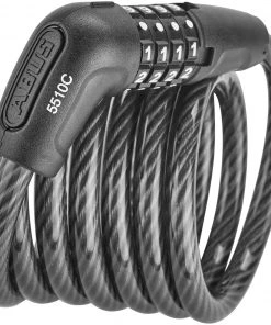 Meilleure affaire 👏 ABUS Numero 5510C Antivol à spirale 180cm, noir 🎉 -Accessoires Vélo Soldes abus numero 5510c spiralkabelschloss 180cm schwarz 4