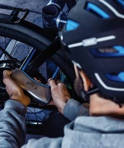 Grosses soldes 🎉 ABUS SmartX 770A/160HB230 Antivol en U + USKF, gris/bleu 😀 -Accessoires Vélo Soldes abus smartx 770a 160hb230 u lock uskf blue 6