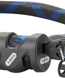 Tout neuf ✨ ABUS Steel-O-Flex Ivera 7200/85 Antivol, noir/bleu ✨ -Accessoires Vélo Soldes abus steel o flex ivera 7200 85 kabelschloss schwarz 3