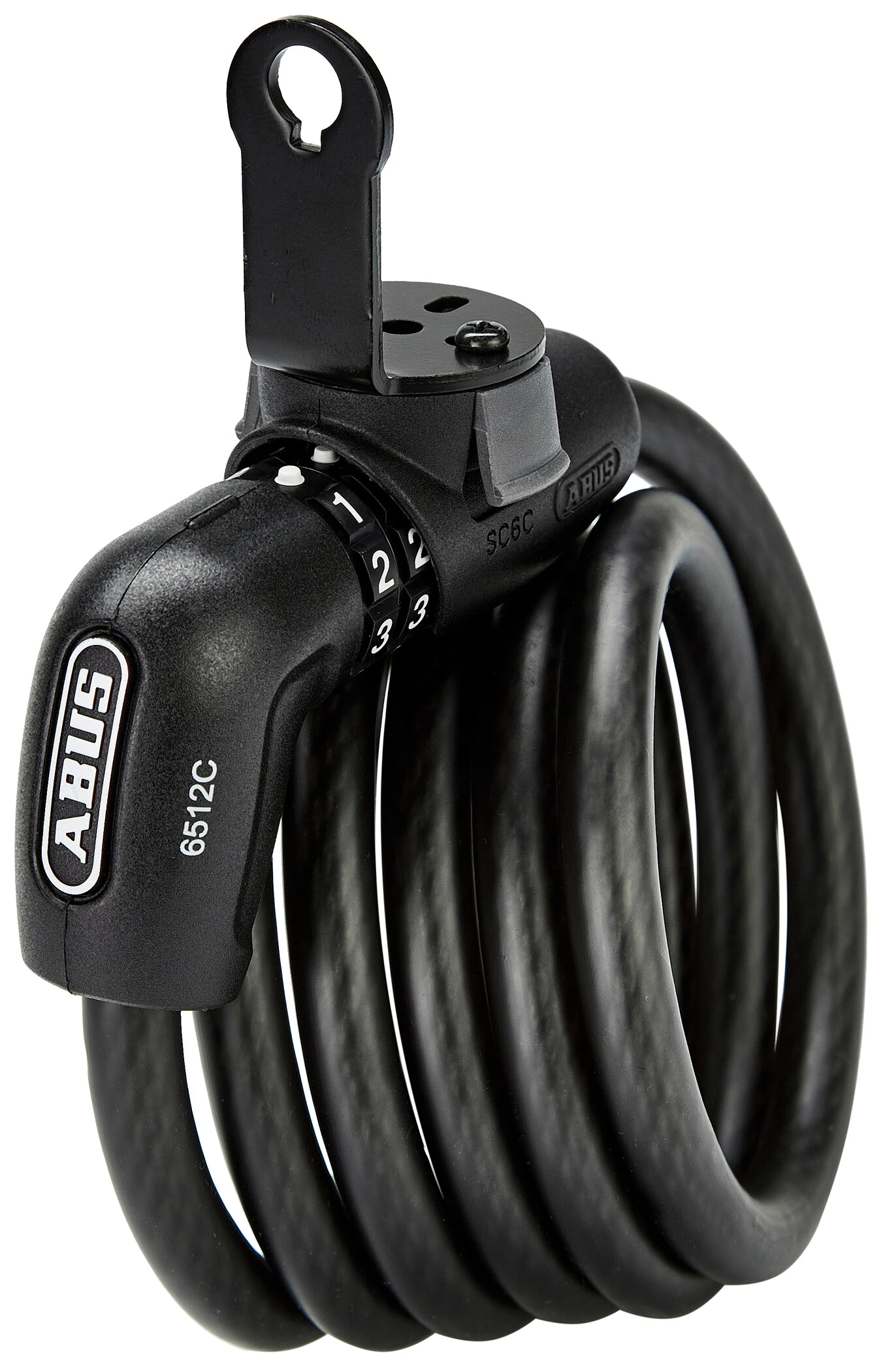 Tout neuf đ ABUS Tresor 6512C/180 SCLL Antivol Ă cĂąble spiralĂ©, noir â 4 Tout neuf đ ABUS Tresor 6512C/180 SCLL Antivol Ă cĂąble spiralĂ©, noir â â Image 4