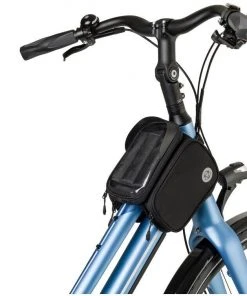 Le moins cher 😍 AGU Performance DWR Sac de cadre double, noir 🤩 -Accessoires Vélo Soldes agu performance dwr double frame bag black 4