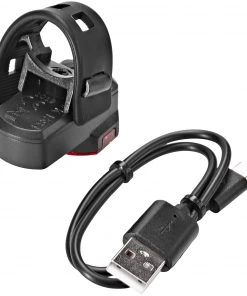 Sortie ✨ Axa Compactline Lumière arrière à piles LED USB, noir 😍 -Accessoires Vélo Soldes axa compactline battery rear light usb led black 4