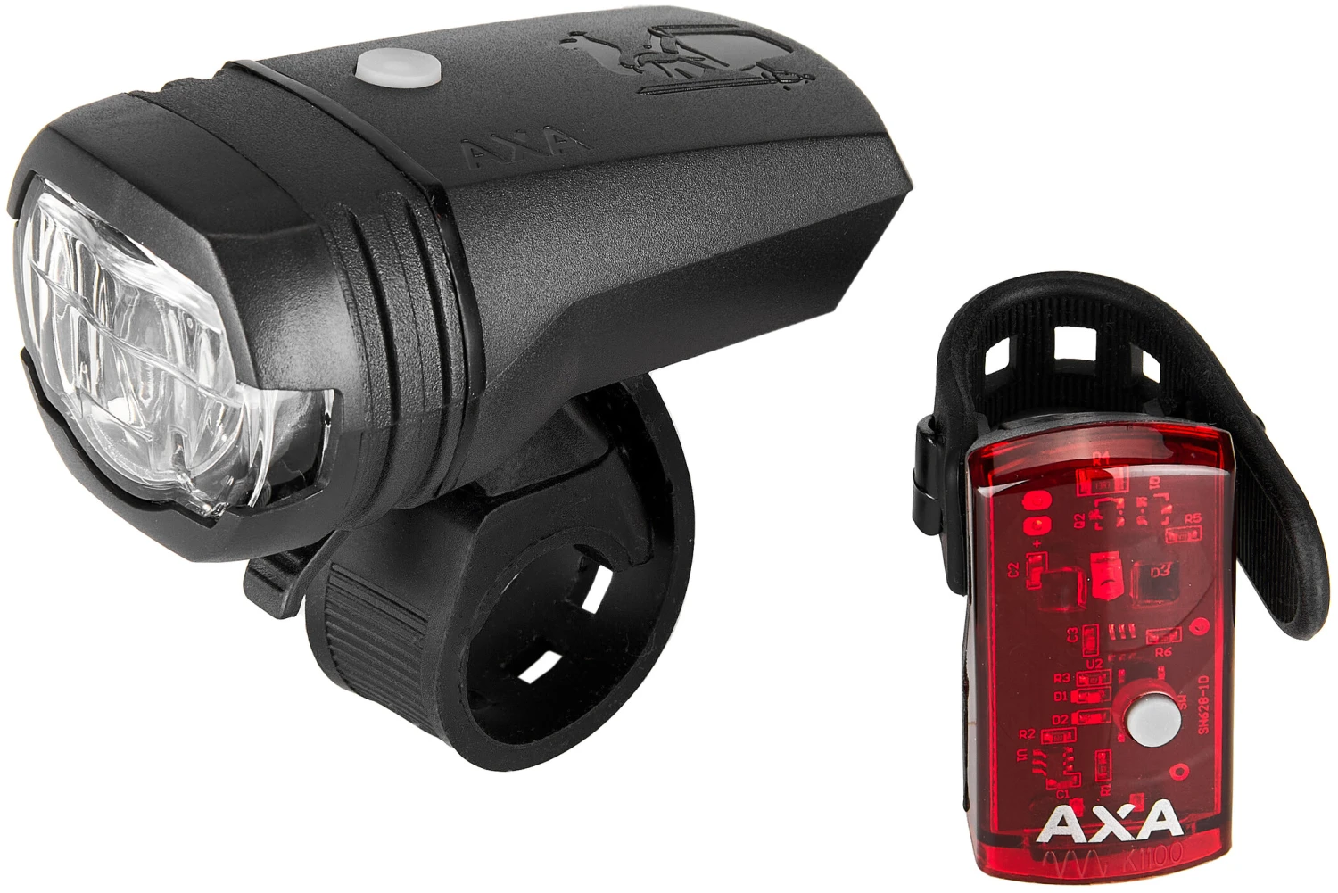 Tout neuf ✔️ Axa Greenline 50 Ensemble Éclairage, noir ✨ 1 Tout neuf ✔️ Axa Greenline 50 Ensemble Éclairage, noir ✨