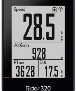 Vente flash đ„° Bryton Rider 320 T Compteur de vĂ©lo Avec capteur Candence/moniteur de frĂ©quence cardiaque, noir đ„°
