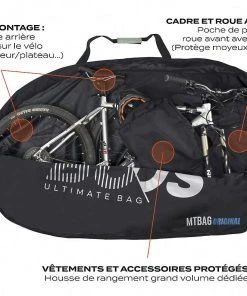 Remise 🎁 Buds MTBag Original Bike Travel Case, noir 🎉 -Accessoires Vélo Soldes buds mtbag original bike travel case black 3