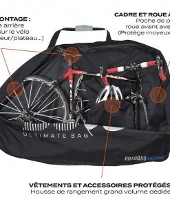 Bon marché 💯 Buds Roadbag Original Bike Travel Case, noir ❤️ -Accessoires Vélo Soldes buds roadbag original bike travel case black 3