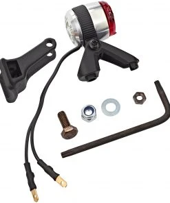 Bon marché ❤️ Busch + Müller µ E Feu arrière LED pour e-bikes, argent/noir ⭐ -Accessoires Vélo Soldes busch mueller e led ruecklicht fuer e bikes silber 4