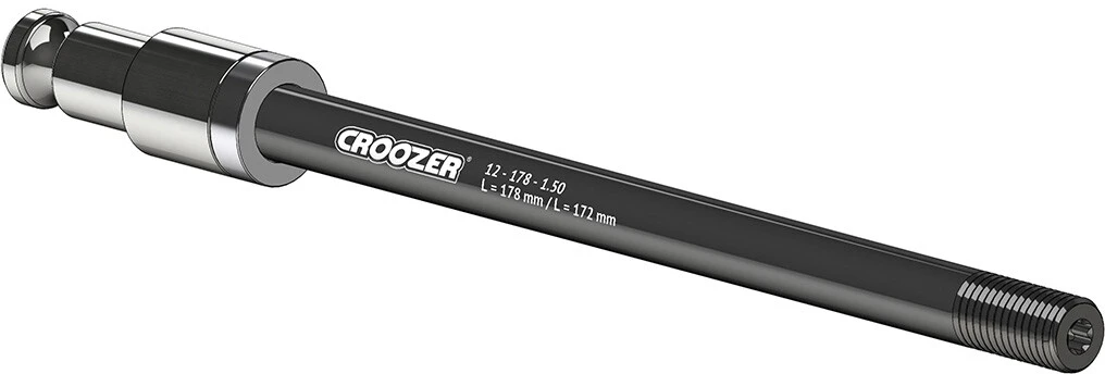 Promo 🛒 Croozer Click & Crooz Axe traversant avec attache 12x178mm-1.50 XL, noir/argent 👍 1 Promo 🛒 Croozer Click & Crooz Axe traversant avec attache 12x178mm-1.50 XL, noir/argent 👍