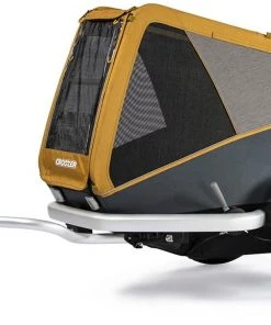 Grosses soldes ⭐ Croozer ✔️ Dog Peppa Remorque pour chien, noir/jaune 🤩