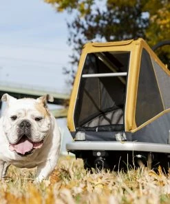 Grosses soldes ⭐ Croozer ✔️ Dog Peppa Remorque pour chien, noir/jaune 🤩 -Accessoires Vélo Soldes croozer dog l hundeanhaenger maisgelb 5