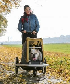 Grosses soldes ⭐ Croozer ✔️ Dog Peppa Remorque pour chien, noir/jaune 🤩 -Accessoires Vélo Soldes croozer dog l hundeanhaenger maisgelb 6