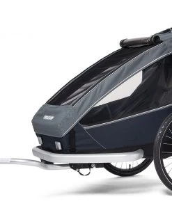 Top 10 ⭐ Croozer Kid Vaaya 1 Remorque enfant, gris/bleu ✔️