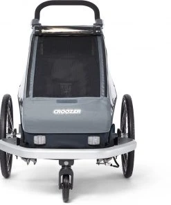 Budget 🎁 Croozer Kid Vaaya 1 Remorque enfant, rouge 💯 -Accessoires Vélo Soldes croozer kid vaaya 1 child trailer graphite blue 3 1