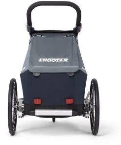 Top 10 ⭐ Croozer Kid Vaaya 1 Remorque enfant, gris/bleu ✔️ -Accessoires Vélo Soldes croozer kid vaaya 1 child trailer graphite blue 4