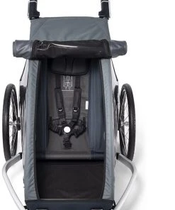 Budget 🎁 Croozer Kid Vaaya 1 Remorque enfant, rouge 💯 -Accessoires Vélo Soldes croozer kid vaaya 1 child trailer graphite blue 5 1