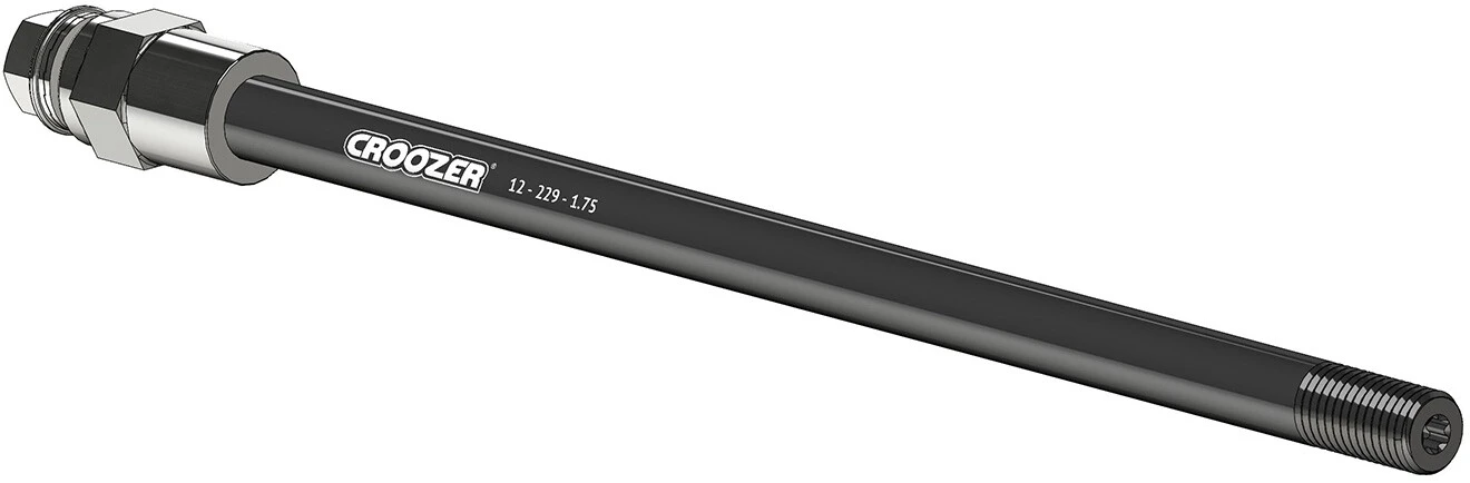 Nouveau 😀 Croozer Axe traversant avec adapteur 12-229-1.75A, noir/argent 🌟 1 Nouveau 😀 Croozer Axe traversant avec adapteur 12-229-1.75A, noir/argent 🌟