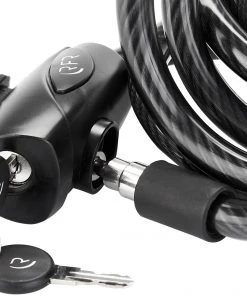 Nouveau 🤩 Cube RFR 13352 Antivol à spirale 12x1800mm, noir ⭐ -Accessoires Vélo Soldes cube rfr 13352 spiralkabelschloss 12x1800mm schwarz 4