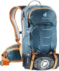 Offres 👍 Deuter Attack 8 JR Sac à dos Enfant, noir/gris ⌛ -Accessoires Vélo Soldes deuter attack 8 jr backpack kids arctic mandarine 3