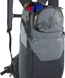 Remise 😍 EVOC Ride 12 Sac à dos 12l + Poche à eau 2l, gris 🌟 -Accessoires Vélo Soldes evoc ride 12 backpack 12l 2l bladder carbon grey black 3