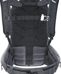 Remise 😍 EVOC Trail Pro 16 Sac à dos Protecteur, gris ⭐ -Accessoires Vélo Soldes evoc trail pro 16 protector backpack black carbon grey 2