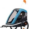 Offres 💯 Hamax Avenida ONE Remorque Vélo bras de bicyclette et roue de poussette inclus, Bleu pétrole ⌛