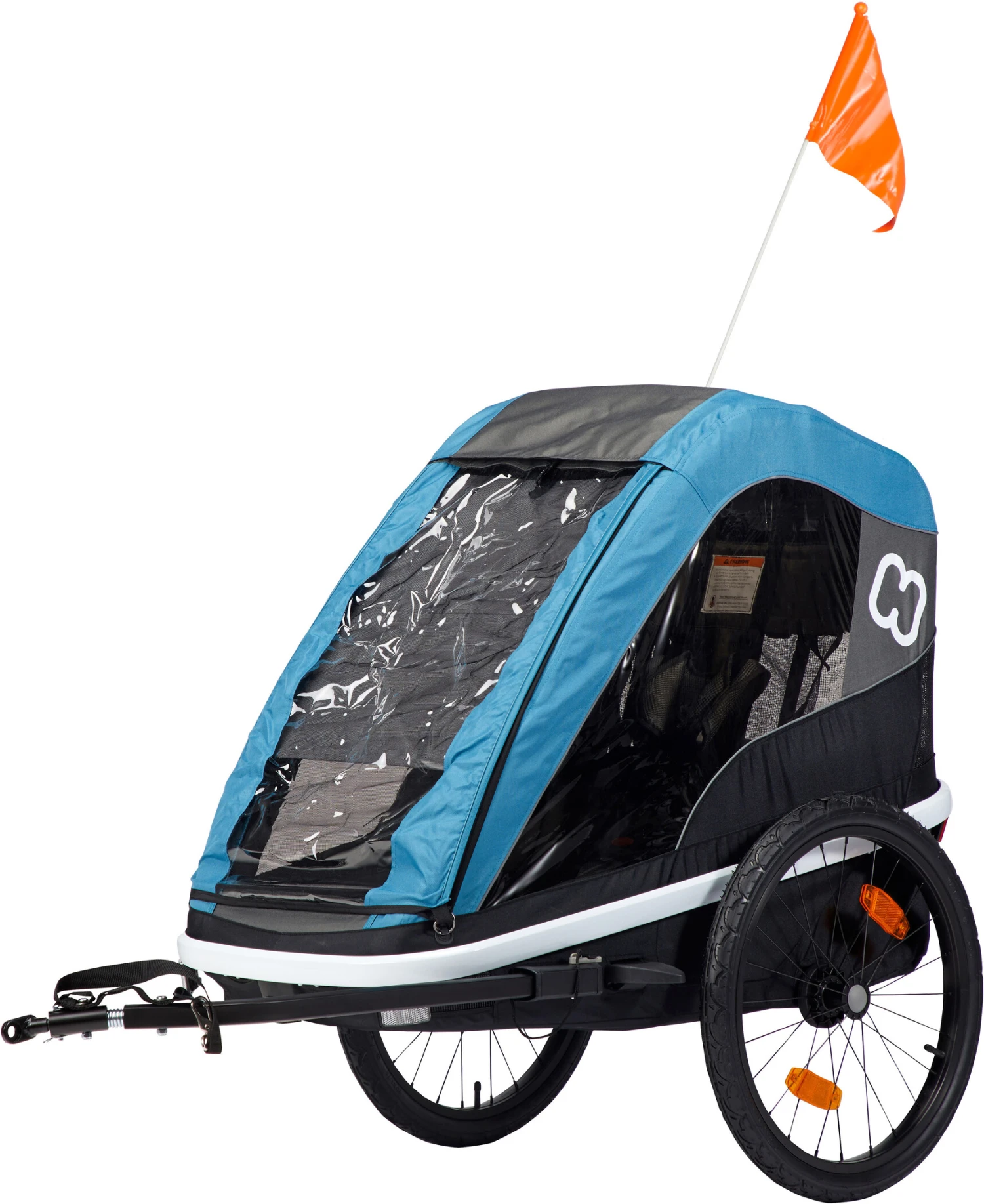 Grosses soldes ✔️ Hamax Avenida One Remorque vélo Avec Tige de bicyclette et roue de poussette, noir/Bleu pétrole ✨ 2 Grosses soldes ✔️ Hamax Avenida One Remorque vélo Avec Tige de bicyclette et roue de poussette, noir/Bleu pétrole ✨ – Image 2