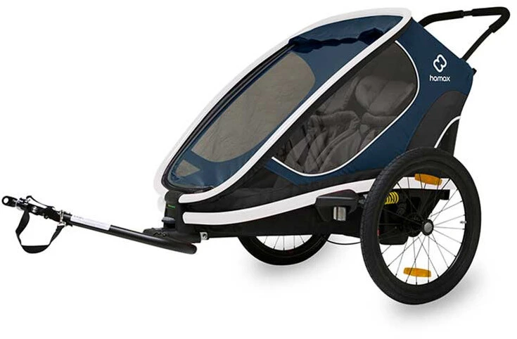 Remise đ€© Hamax Outback Bike Trailer incl. Bicycle Arm/Stroller Wheel, bleu â 1 Remise đ€© Hamax Outback Bike Trailer incl. Bicycle Arm/Stroller Wheel, bleu â