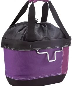 Tout neuf 👏 KlickFix Shopper Alingo Sacoche pour vélo, vert/marron ⭐ -Accessoires Vélo Soldes klickfix shopper alingo brombeer 3