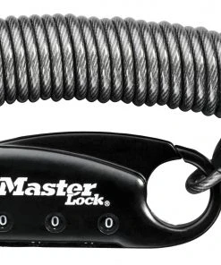 Nouveau ⭐ Masterlock 1551 Antivol à câble 900x60mm, noir ⌛
