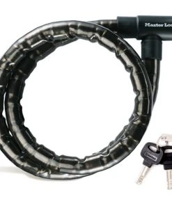 Vente flash 👍 Masterlock 8218 PanzR Antivol 22x2000mm, noir ❤️