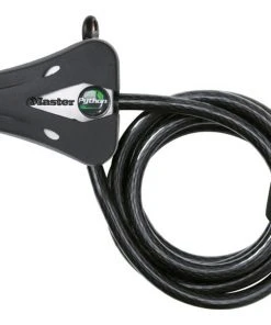 Vente flash ⭐ Masterlock Python Compact Antivol 8x1800mm, noir ⌛