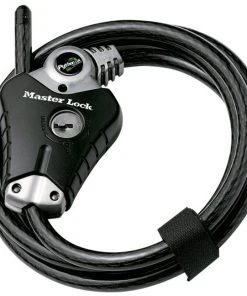 Promo ✨ Masterlock Python Lock 8428 Antivol 10x1800mm, noir ⌛