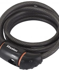 Budget 🛒 Masterlock Quantum Antivol 10x1800mm, noir/gris 😀