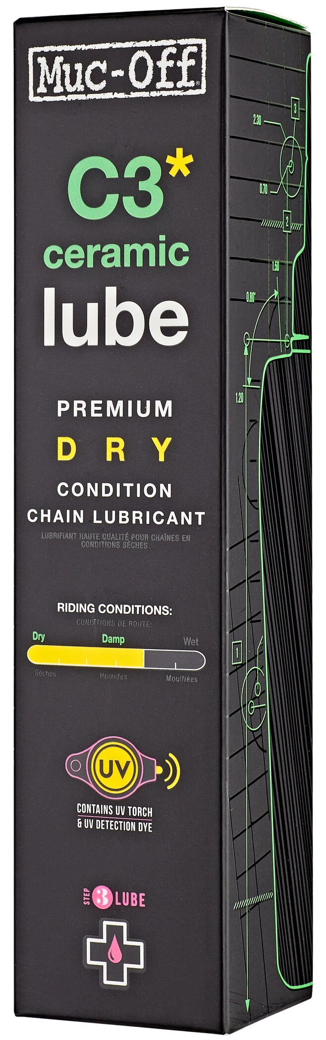 Tout neuf ✔️ Muc-Off C3 Dry Ceramic Lube Lubrifiant de chaîne 120ml 🔥 3 Tout neuf ✔️ Muc-Off C3 Dry Ceramic Lube Lubrifiant de chaîne 120ml 🔥 – Image 3