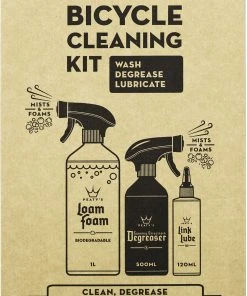 Budget ✔️ Peaty's Wash Degrease Lubricate Kit de nettoyage pour vélo 😍 -Accessoires Vélo Soldes peatys clean degrease lube starter pack 6