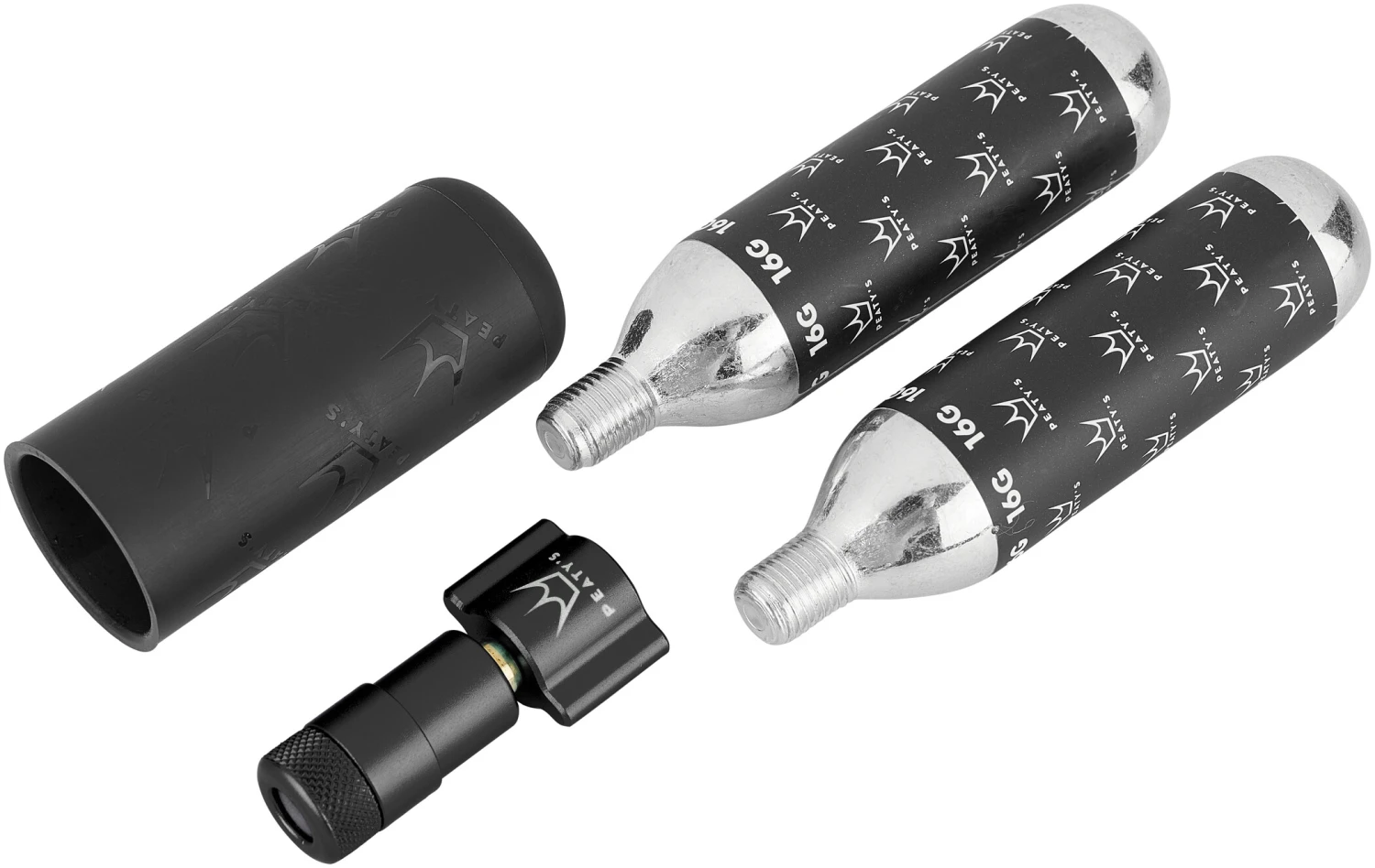 Promo 👏 Peaty's Holeshot Road/Gravel Kit de gonflage de pneus au CO2 16g, noir/gris 🌟 2 Promo 👏 Peaty's Holeshot Road/Gravel Kit de gonflage de pneus au CO2 16g, noir/gris 🌟 – Image 2