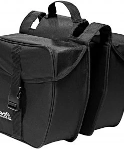 Meilleure vente ❤️ Red Cycling Products Double Urban Bag Sacoche vélo, noir 🧨