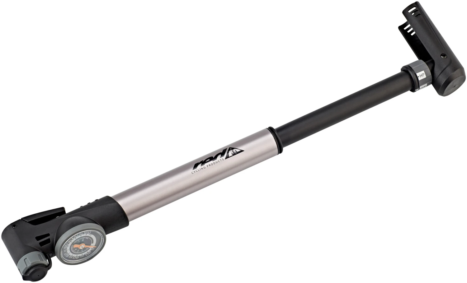 Promo 🧨 Red Cycling Products HV/HP Aluminium Mini pompe, argent/noir ✨ 3 Promo 🧨 Red Cycling Products HV/HP Aluminium Mini pompe, argent/noir ✨ – Image 3