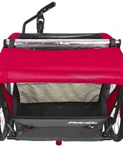 Vente flash ✔️ Red Cycling Products PRO Kids BikeTrailer Remorque enfant, rouge/gris ✨ -Accessoires Vélo Soldes red cycling products pro kids biketrailer kinderanhaenger rot grau 4