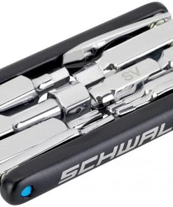 Meilleure affaire 🌟 SCHWALBE Multitool 2.0 Outil de valve inclus, noir/argent ⌛