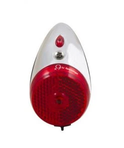 Coupon ✨ Spanninga Nr 9 XB Éclairage arrière fonctionnant sur piles, rouge/argent 🔔 -Accessoires Vélo Soldes spanninga nr 9 xb battery rear light stvzo chrome 3
