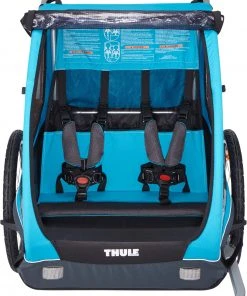 Remise ❤️ Thule Coaster XT Remorque de vélo, bleu/noir 😀 -Accessoires Vélo Soldes thule coaster xt fahrradanhaenger blue 3 2