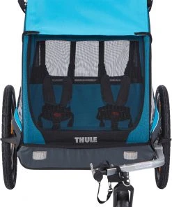 Remise ❤️ Thule Coaster XT Remorque de vélo, bleu/noir 😀 -Accessoires Vélo Soldes thule coaster xt fahrradanhaenger blue 4 2