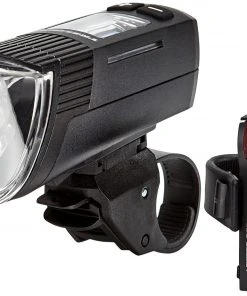 Tout neuf ⭐ Trelock LS 760 Vision + LS 740 Vector Signal Ensemble de lampes à piles USB, noir ❤️