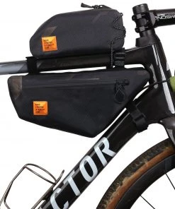 Nouveau 🎁 WOHO X-Racing Sacoche Dry Bag de cadre S, noir 💯 -Accessoires Vélo Soldes woho x racing frame dry bag s diamond cybercam black 6