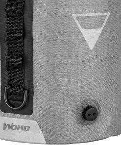 De gros 🎁 WOHO X-Touring Sac de compression étanche 15l, gris ⭐ -Accessoires Vélo Soldes woho x touring dry bag 15l honeycomb iron grey 3 1